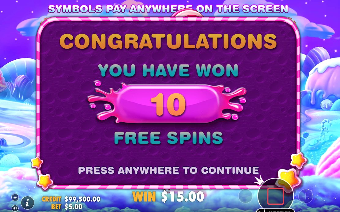 Retrigger med tre Scatter under pågående Free Spins