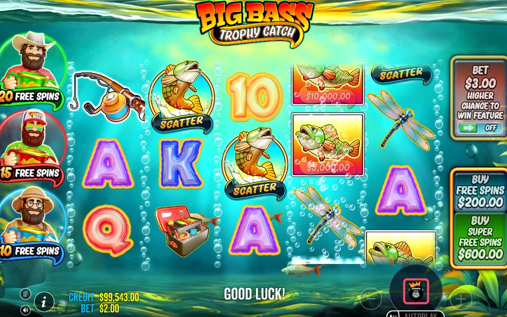 Free Spins-läget med antal kvarvarande snurrar