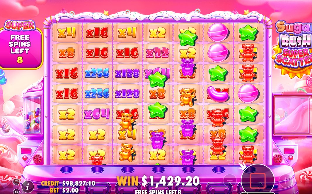 Free spins-läge i gång under en pågående runda